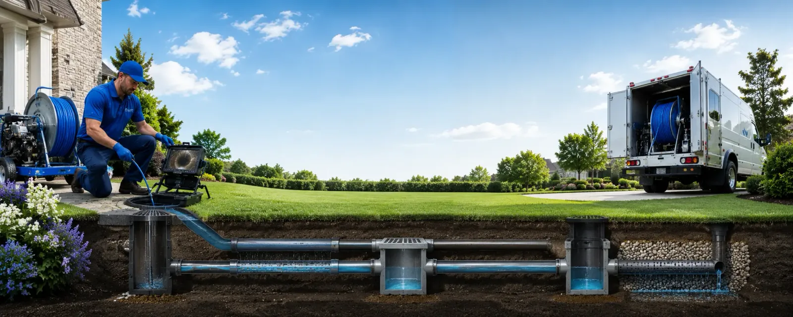 Outdoor drain cleaning information for Collinsville, IL